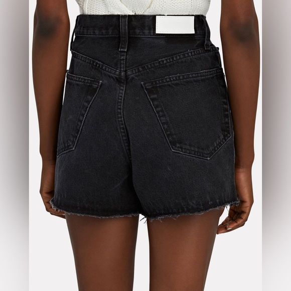 RE/DONE 50s Cut off Denim Shorts in Shadow Black - Picture 4 of 16